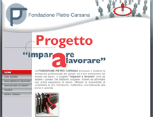 Tablet Screenshot of fondazionepietrocarsana.org